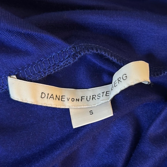 Diane Von Furstenberg Bentley Tanzanite Royal Blue Ruched Bodycon Dress - S - Picture 12 of 16